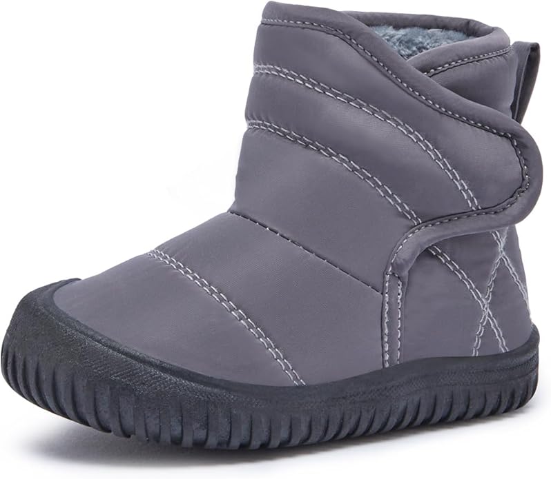 BMCiTYBM Toddler Baby Snow Boots Winter Shoes Boys Girls Cold Weather Baby Faux Fur Shoes