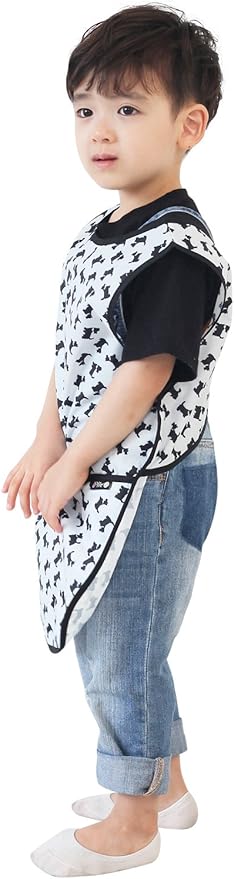 Kids Painting Apron – Waterproof Art Smock for Toddlers & Preschoolers, Messy Play, Baking, Crafts, Cooking, Mealtime