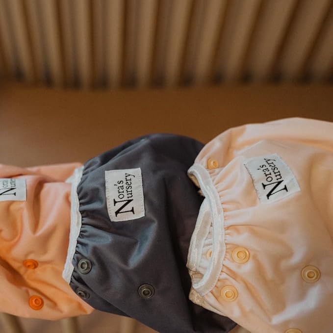 Nora's Nursery Reusable Swim Diapers and Wet Bag - One Size Fully Adjustable - Laguna Unisex 3 Pack with Wet Bag