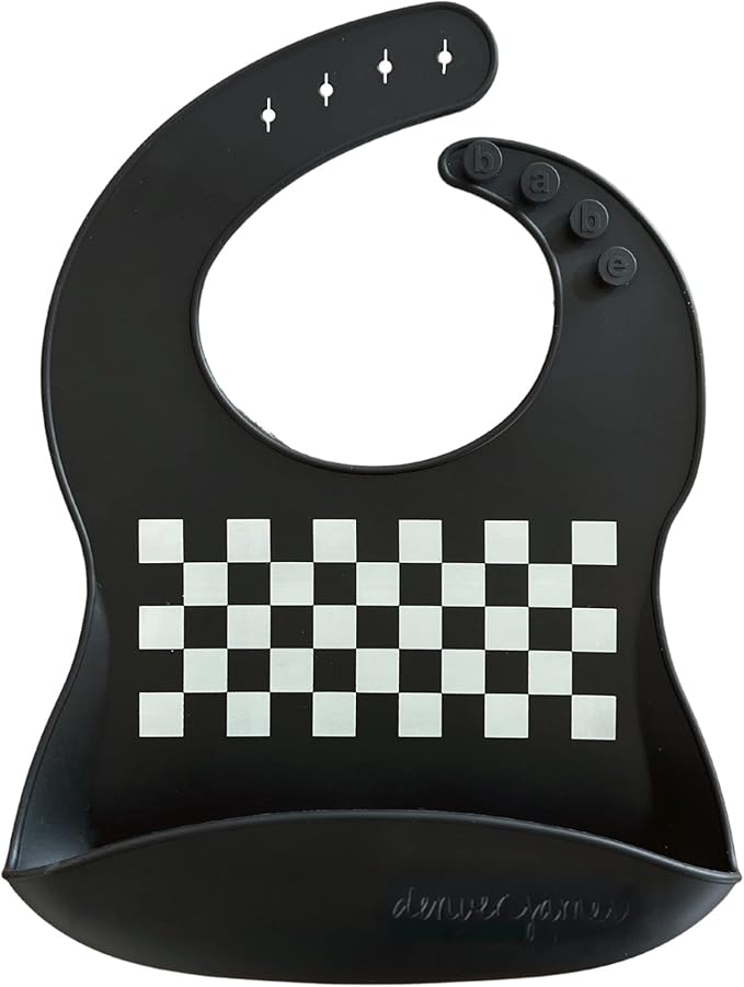 Denver James Silicone Feeding Bibs | Dishwasher Safe. Waterproof. Adjustable.