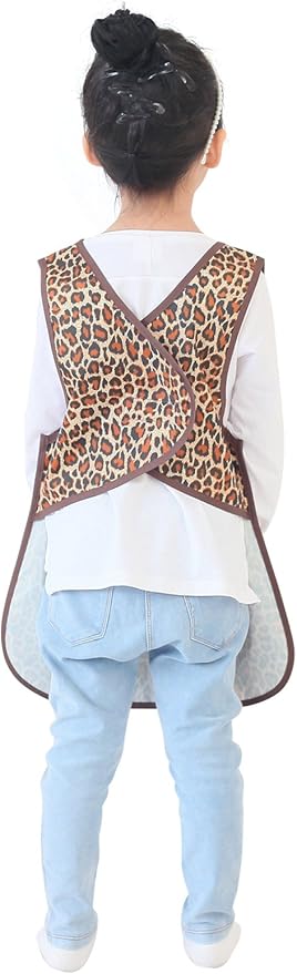 Kids Painting Apron – Waterproof Art Smock for Toddlers & Preschoolers, Messy Play, Baking, Crafts, Cooking, Mealtime