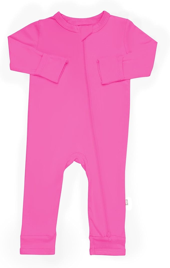 KYTE BABY Unisex Rayon Made From Bamboo Zippered Rompers 0-24 Months