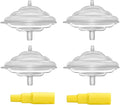 Maymom Backflow Protector Compatible with Spectra S2 S1, 9 Plus Breastpumps with Bonus Flange Adapters. Replacement Spectra Pump Parts Backflow Protector Silicone Diaphragm; 4 pc