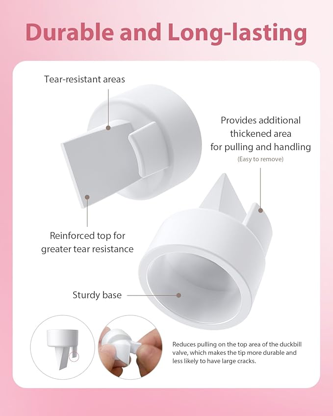 Breast Pump Parts Compatible with Spectra S1/S2/9 Plus, Not Original Accessories, Full Set Replacements Include 13mm Flanges, Valves, Backflow Protectors (Duckbills Included), Tubings and Bottles