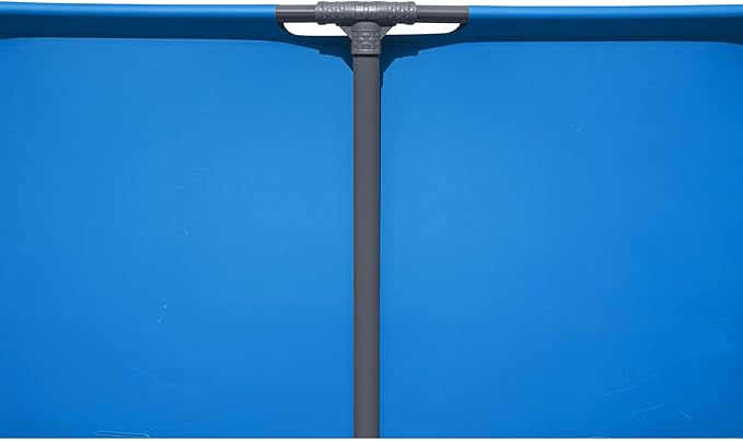 Bestway Steel Pro MAX 15’ x 48" Round Metal Steel Frame Above Ground Outdoor Backyard Swimming Pool for Families, Pool ONLY
