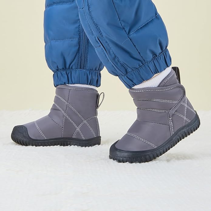 BMCiTYBM Toddler Baby Snow Boots Winter Shoes Boys Girls Cold Weather Baby Faux Fur Shoes