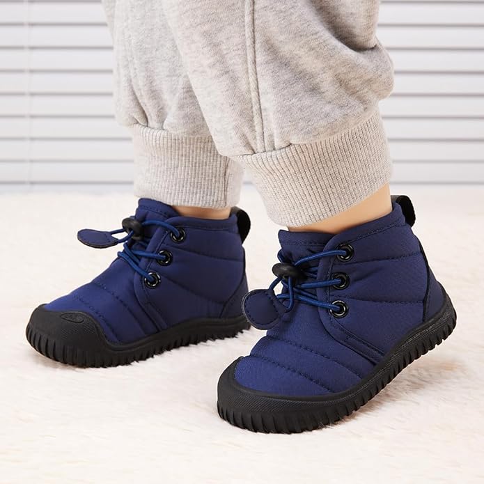 BMCiTYBM Toddler Baby Winter Snow Boots Boy Girl Faux Fur Warm Non Slip First Walking Infant Shoes