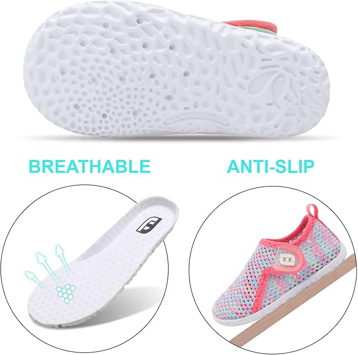 JOINFREE Baby Toddler Water Shoes Boys Girls Sandals Barefoot Kids Breathable Sneakers Shoes for Walking Running