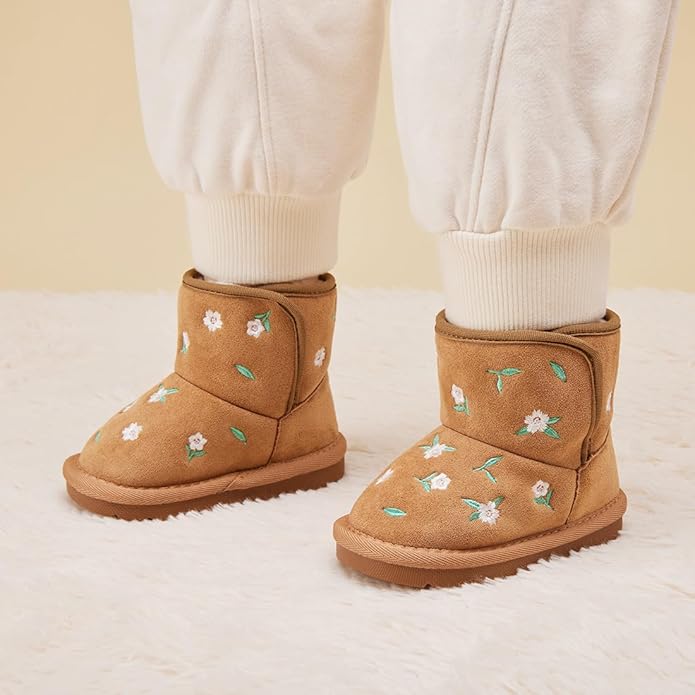 BMCiTYBM Girls Boys Snow Boots Warm Winter Fur Lined Baby Shoes (Infant/Toddler/Little Kid)