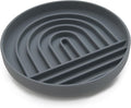 Should We Go? Slow Feeder for Dogs & Cats, The Slowdown Bowl Silicone Slow Eating Mealtime Solution with Modern Lick Mat Design, Reduces Gulping, Fits 1 Cup, 6” Across x 1.25” Tall, Small-Charcoal