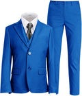 Boys Suit for Kids Tuxedo Suits for Wedding Formal Suit Set Toddler Boy Dress Outfit with Shirt and Tie