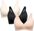 Momcozy Nursing Bras for Breastfeeding, Seamless Pregnancy Maternity Bra Wireless Classic Jelly Strip Support Nursing Bra