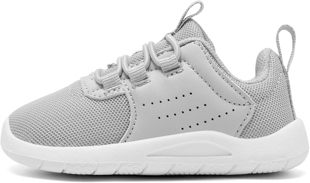 MORENDL Toddler Slip On Sneakers Baby Walking Shoes Non-Slip Breathable Unisex Pink Mesh Lace-Up Athletic Sneakers Infant Running Shoes