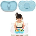Nummy BOWL - Pure Silicone Bowl with Hidden Suction Cup for Babies and Toddlers | BPA and Phthalate Free | Microwave and Dishwasher Safe | Great Baby Gift (Light Blue, Core Collection)