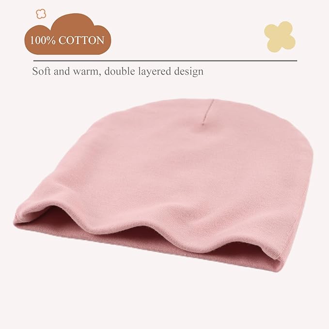 Bamery Cotton Baby Girl Hat Preemie Boys Beanie Newborn Hospital Hats Winter Infant Hats for Girls