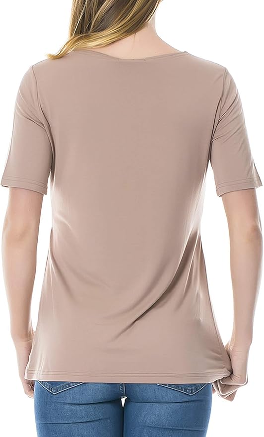 Smallshow Women's Maternity Nursing Tops Short Sleeve Breastfeeding Clothes