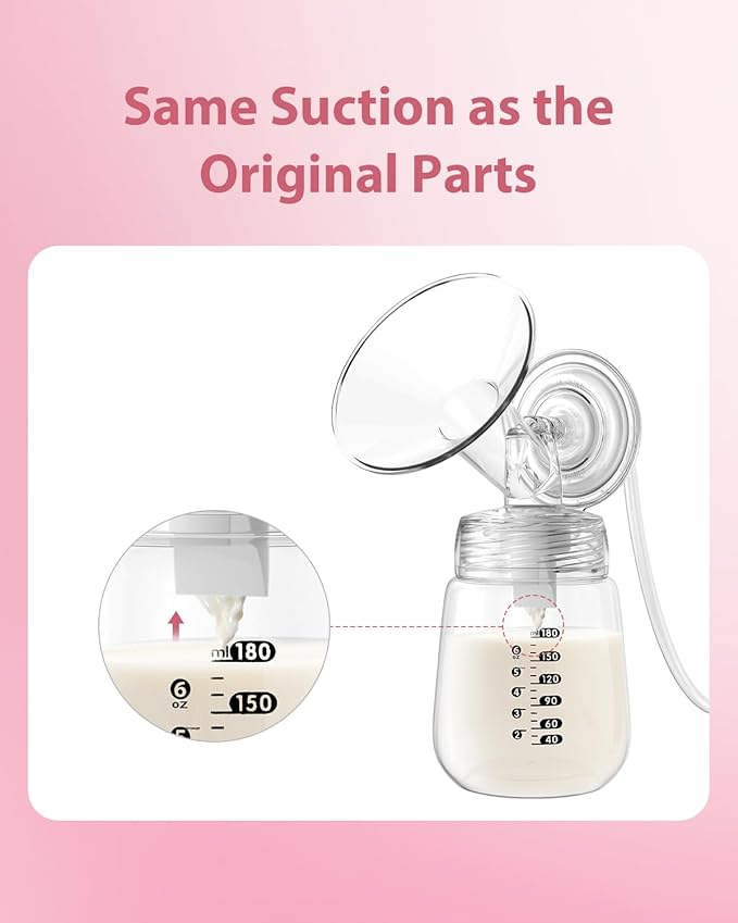 Breast Pump Parts Compatible with Spectra S1/S2/9 Plus, Duckbill Valves, Backflow Protector Membrane and Tubes (Not Original Spectra Accessories)