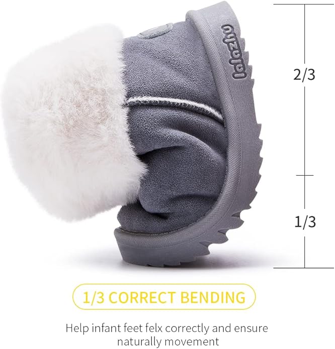 BMCiTYBM Girls Boys Snow Boots Warm Winter Fur Lined Baby Shoes (Infant/Toddler/Little Kid)