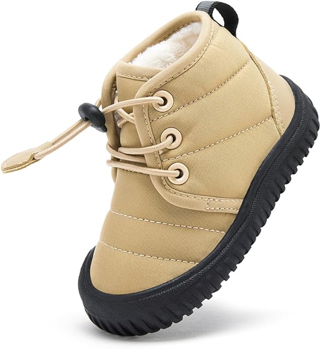 BMCiTYBM Toddler Baby Winter Snow Boots Boy Girl Faux Fur Warm Non Slip First Walking Infant Shoes