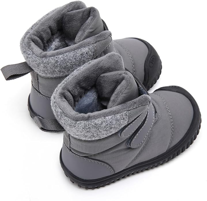 BMCiTYBM Toddler Baby Winter Snow Boots Boy Girl Faux Fur Warm Non Slip First Walking Infant Shoes