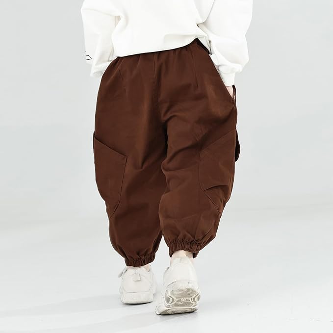 MINI PANDA Toddler Pants Boys& Girls, Relaxed Stretch Twill Toddler Casual Pants
