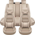 Car Seat Covers for Buick Lacrosse 2005-2019 | 5-Seats Seat Covers, Waterproof Seat Protectors, Automotive Seat Covers (Full Set with Pillow,Beige)
