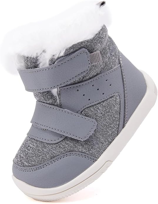 BMCiTYBM Toddler Baby Winter Snow Boots Boy Girl Faux Fur Warm Non Slip First Walking Infant Shoes