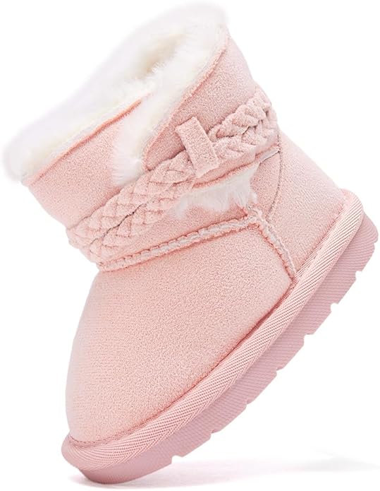 BMCiTYBM Girls Boys Snow Boots Warm Winter Fur Lined Baby Shoes (Infant/Toddler/Little Kid)