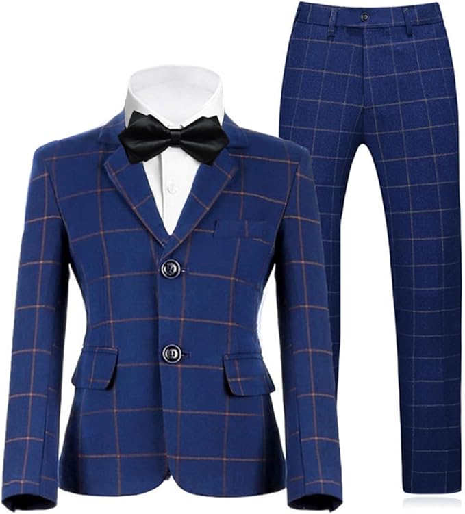 Boys Suit for Kids Tuxedo Suits for Wedding Formal Suit Set Toddler Boy Dress Outfit with Shirt and Tie