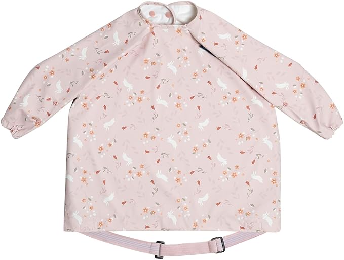 BIBaDO - Long Sleeve Baby Bibs - Babies & Toddlers 6-36 Months - Coverall Baby Led Weaning Bib - Easy Wipe, Soft & Waterproof