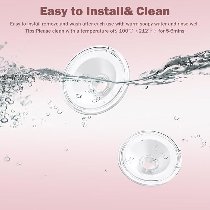 2pcs Silicone Flange 24mm Compatible with Momcozy S12 Pro/S9 Pro/S12 Breast Pump,TSRETE S12/Kmaier S12 Wearable Breast Pumps, Shield 24mm Flange Parts