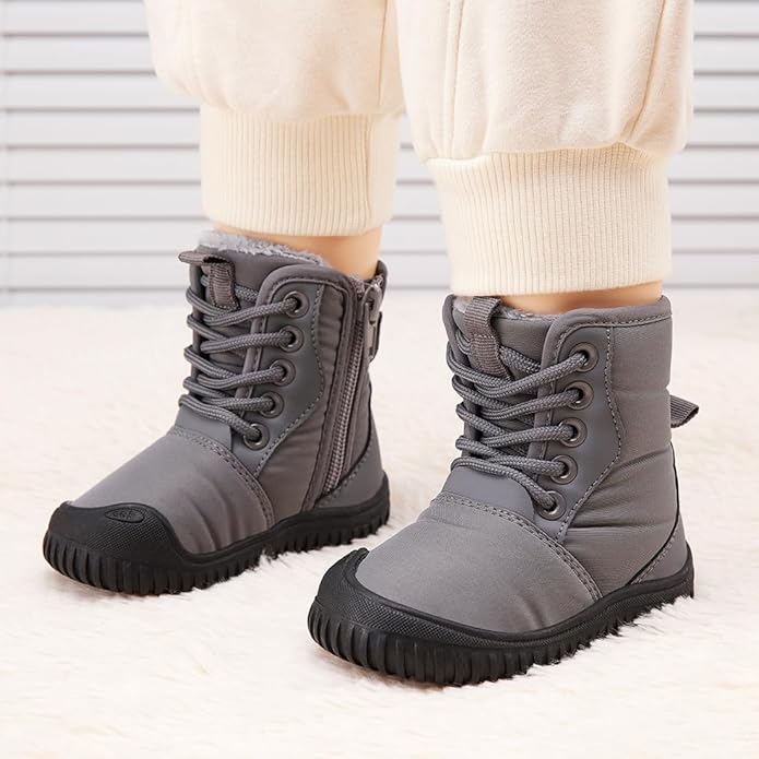 BMCiTYBM Toddler Baby Winter Snow Boots Boy Girl Faux Fur Warm Non Slip First Walking Infant Shoes