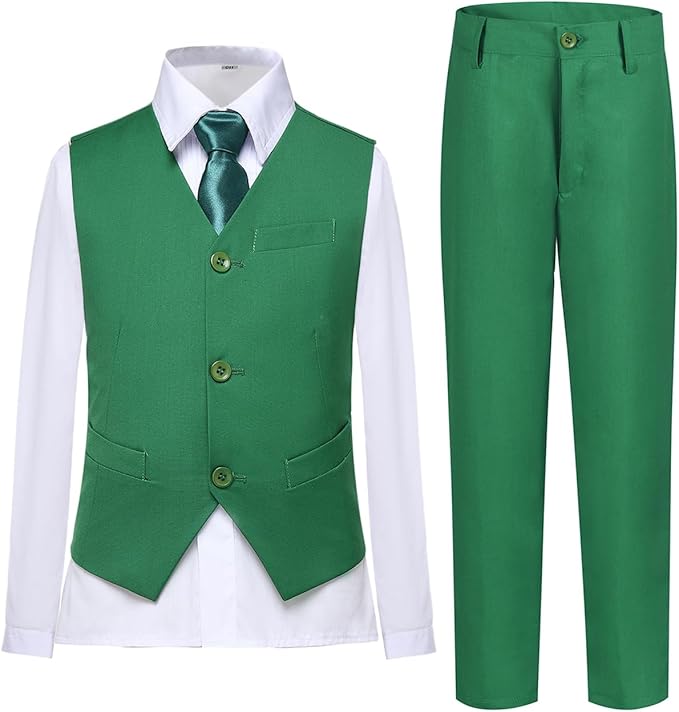 Boys Vest Set Formal Dress Suits Wedding Outfit Dresswear