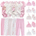 Kiddiezoom Unisex Baby Layette Essentials Giftset Clothing Set 19-Piece For Newborn Baby