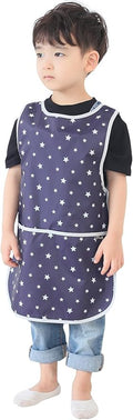 Kids Painting Apron – Waterproof Art Smock for Toddlers & Preschoolers, Messy Play, Baking, Crafts, Cooking, Mealtime