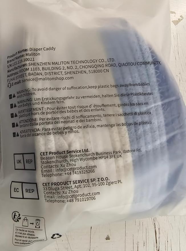 Maliton Baby Diaper Caddy Organizer, Cotton Rope Diaper Caddy Basket, Large Storage Basket for Newborn Boys and Girls, Gift for Baby Shower List, Newborn Essentials