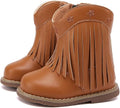 BMCiTYBM Baby Cowboy Cowgirl Boots Infant Western Shoes Boys Girls Round Toe Boots All Seasons 6-24 Months