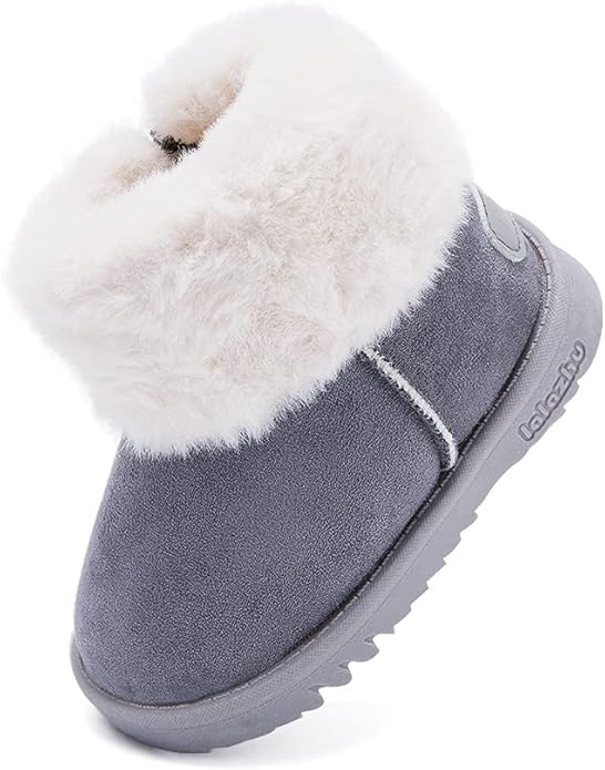 BMCiTYBM Girls Boys Snow Boots Warm Winter Fur Lined Baby Shoes (Infant/Toddler/Little Kid)