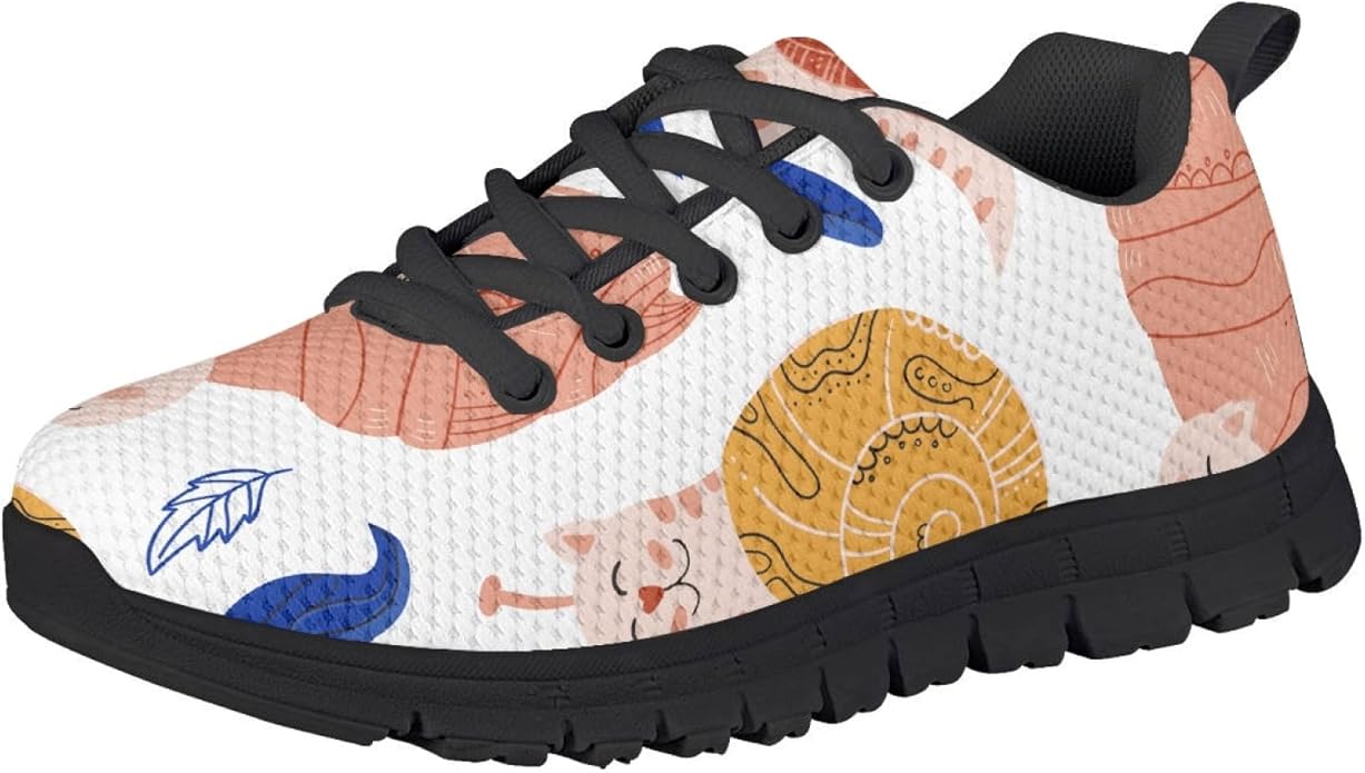 MARSVOVO First Shoes for Walking Boy Girl Athletic Lightweight Flexible Lace-up Breathable Running Shoes Casual Classic Comfortable Non Slip Play Sport Learning to Walk Toddler Girl Sneakers
