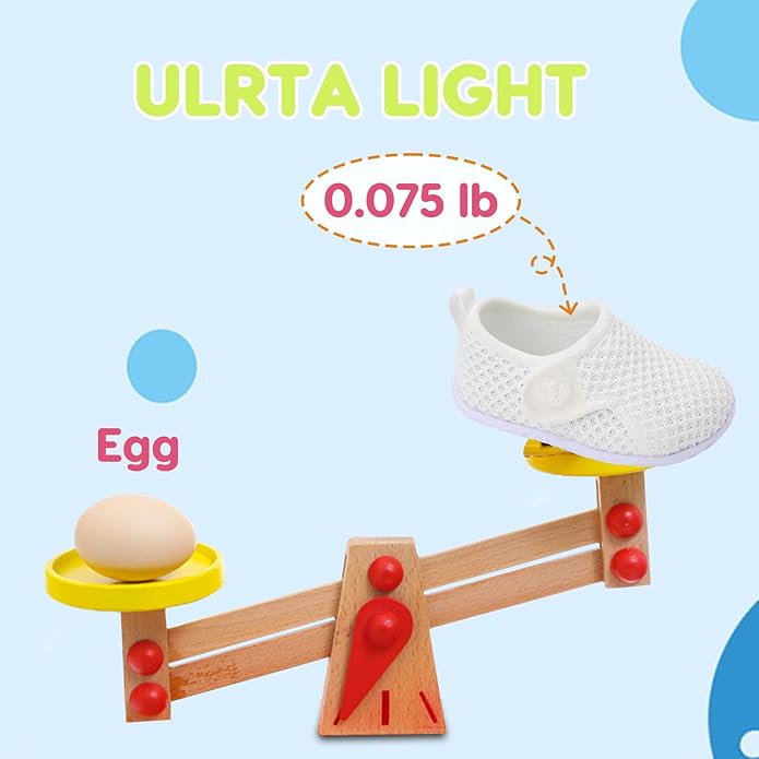 FEETCITY Baby Boys Girls First Walking Shoes Infant Sneakers Crib Shoes Breathable Lightweight Slip On Shoes