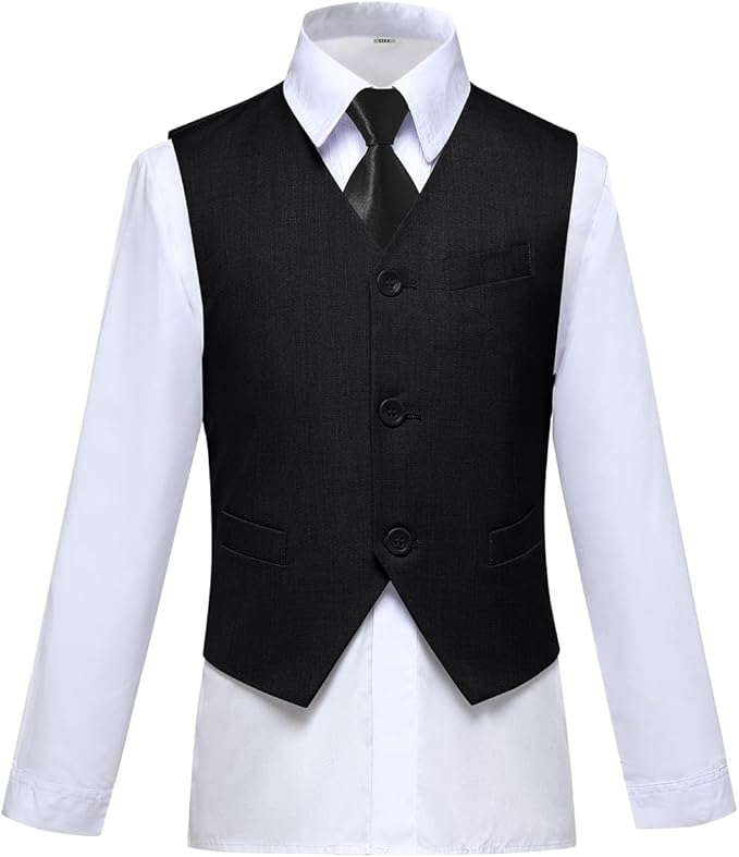 Visaccy Boys Suits Slim Fit Dress Clothes Ring Bearer Outfit