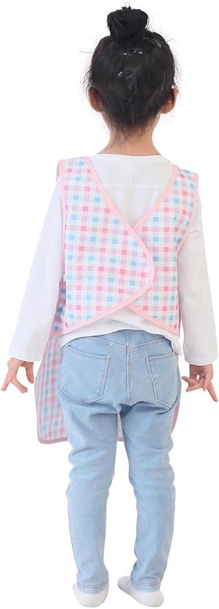 Kids Painting Apron – Waterproof Art Smock for Toddlers & Preschoolers, Messy Play, Baking, Crafts, Cooking, Mealtime