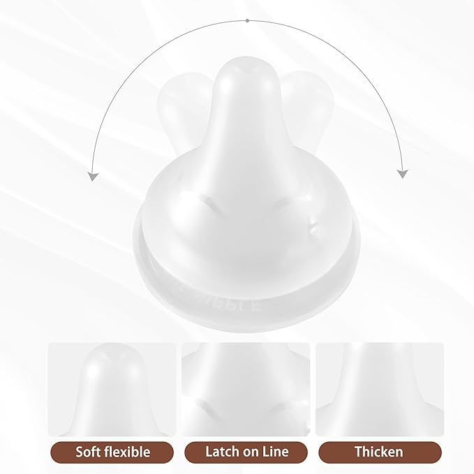 Glass Baby Bottles with Natural Response Nipple Size S - Anti Colic Baby Bottles Wide Neck Slow Flow Baby Bottle (Multicolor, 6oz (Pack of 4))