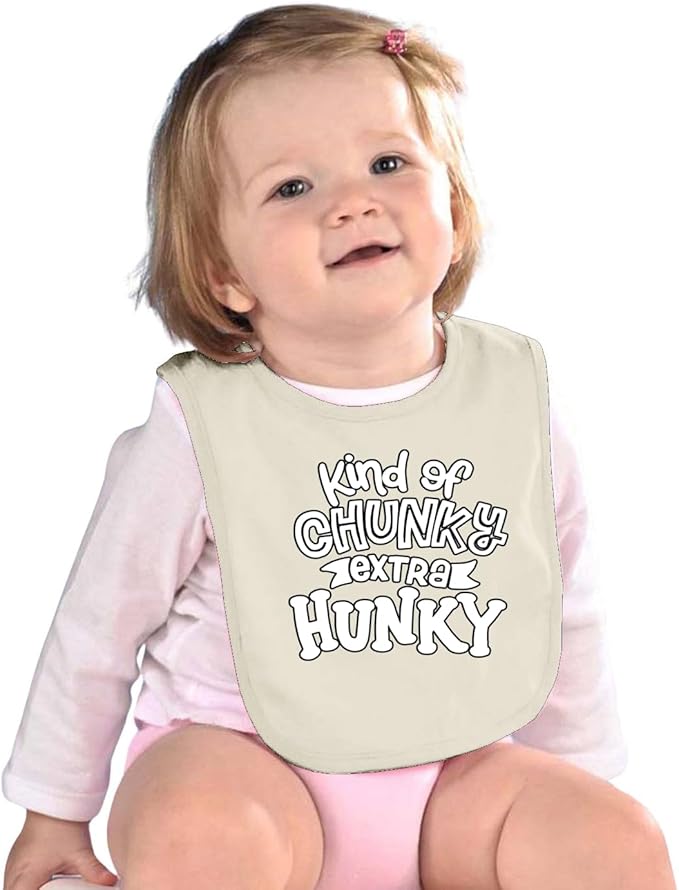Wild Bobby Kind of Chunky Extra Hunky Humor Infant Premium Jersey Baby Bib