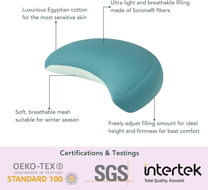 Premium Egyptian Cotton Versatile Pregnancy Maternity Pillow for Women – Adjustable & Cooling Body, Leg & Knee Support, Pain Relief, Machine Washable – Side Sleeping, Belly, Back, HIPS