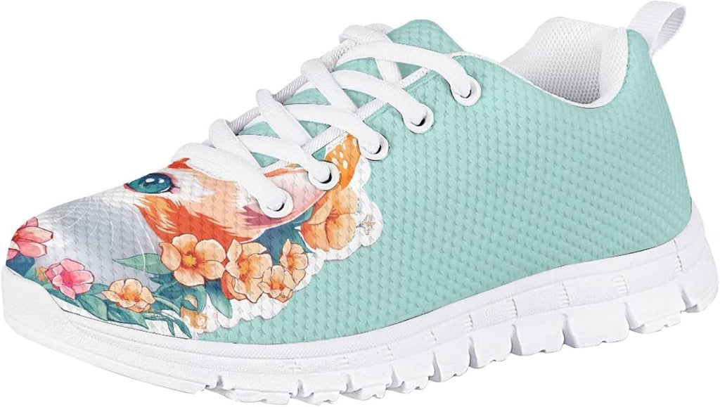 MARSVOVO First Shoes for Walking Boy Girl Athletic Lightweight Flexible Lace-up Breathable Running Shoes Casual Classic Comfortable Non Slip Play Sport Learning to Walk Toddler Girl Sneakers