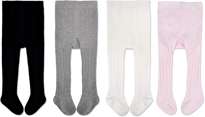 EPEIUS Baby Girl Tights Thick Cable Knit Leggings Stockings Cotton Pantyhose for Newborn Infant Toddler 3/4/5/6 Pack