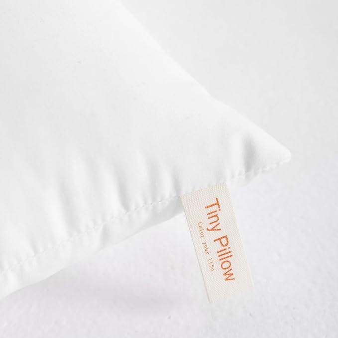NTBAY Tiny Pillows, Down Alternative 7"x11" Microfiber Mini Pillow for Travel, Pets, Soft Machine Washable Small Pillows for Neck, Wrist, Lumbar and Knee, White