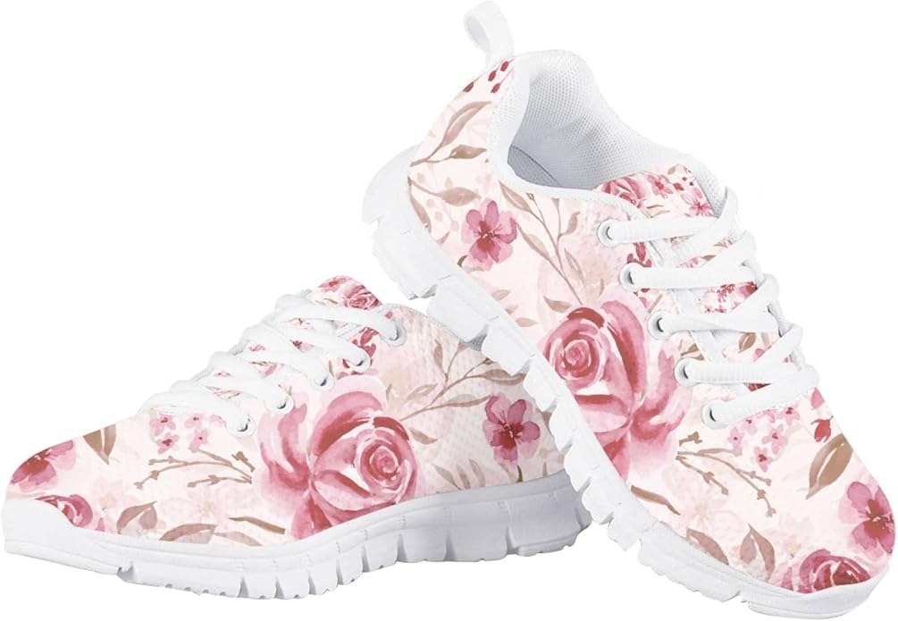 MARSVOVO First Shoes for Walking Boy Girl Athletic Lightweight Flexible Lace-up Breathable Running Shoes Casual Classic Comfortable Non Slip Play Sport Learning to Walk Toddler Girl Sneakers