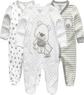 Kiddiezoom Baby and Toddler Boys'Snug Fit Footed One-Piece Romper Jumpsuit Cotton Cotton Footed Outfit